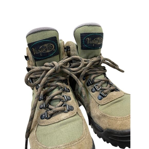 Vintage Vasque Hiking Boots Men’s US 6.5 Brown Suede Trail Ankle Padded - Picture 3 of 10